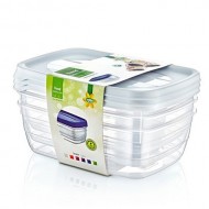 Plastmasas uzglabāšanas trauki 1.2 L, 3 gb