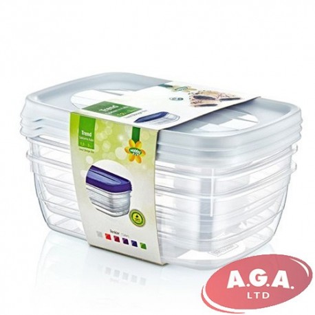 Plastmasas uzgklabāšanas trauki 1.2 L, 3 gb