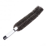 Radiator cleaning brush with natural bristles, two-piece
