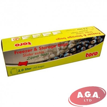 Maisiņi pārtikas saldēšanai un uzglabāšana Toro 2L, 10 gb