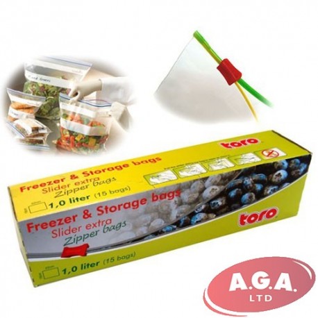 Maisiņi pārtikas saldēšanai un uzglabāšana Toro 1L, 15 gb