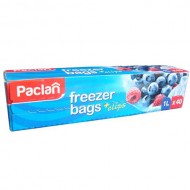 Saldējamie maisiņi ar klipšiem Paclan 1L,18x28cm, 40 gb