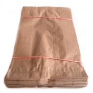 Papīra maisiņi 100gb, 12+5x22cm brūni