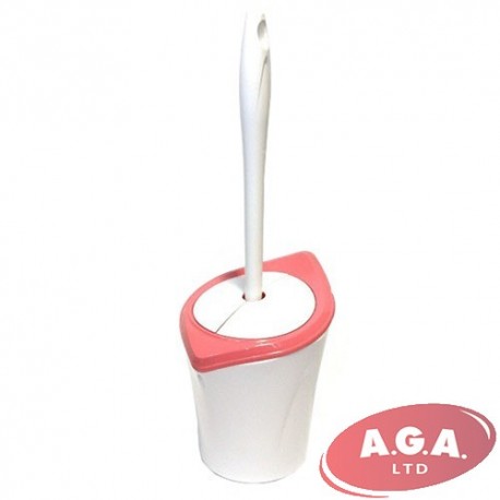 Twist toilet brush set