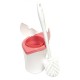 Twist toilet brush set