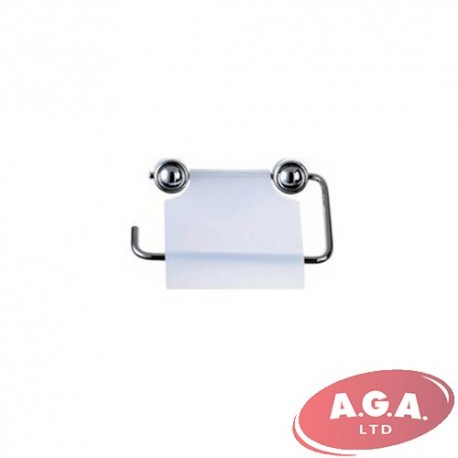 Tualetes papīra turētājs hrom. ar mat. vāciņu