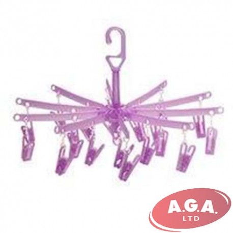 Veļas knaģi plastmasas aplī (20)