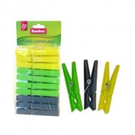 Plastic clothes pegs