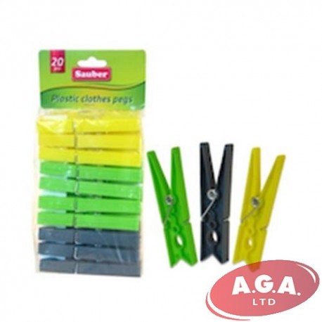 Veļas knaģi 20 gb, plastmasas