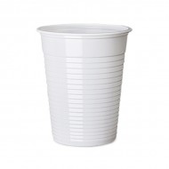 Vienreizlietojamās glāzes 200ml, baltas