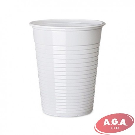 Vienreizlietojamās glāzes 200ml, baltas