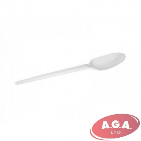 Vienreizlietojamās karotes, baltas, 100 gb