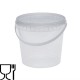 Bucket with lid 1 L