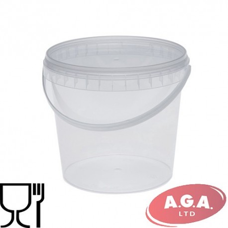 Bucket with lid 1 L