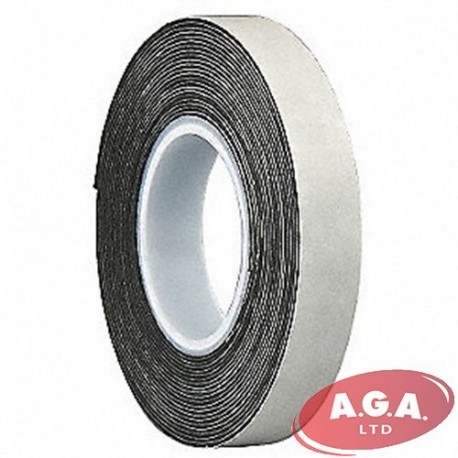 Divpusēja līmlente 12mm x 5m melna