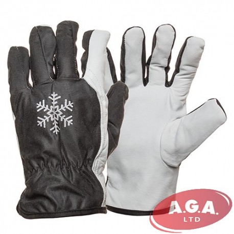 Ādas, bez manšetes, siltiāni