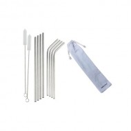 Tērauda kokteiļu salmiņi 8gb