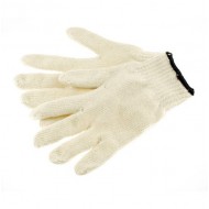 Knitted cotton gloves