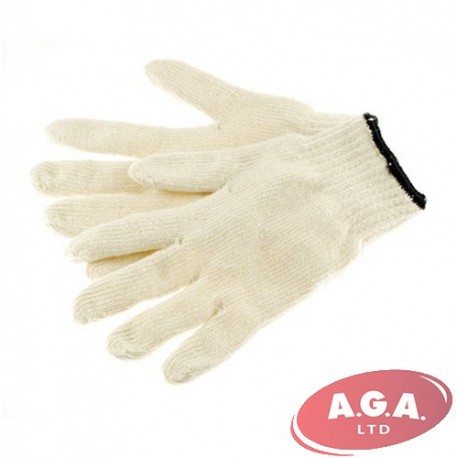 Adīi kokvilnas cimdi