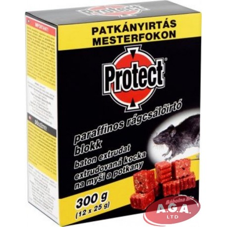 PROTECT Žurku un peļu inde- vaska spilventiņi 300g