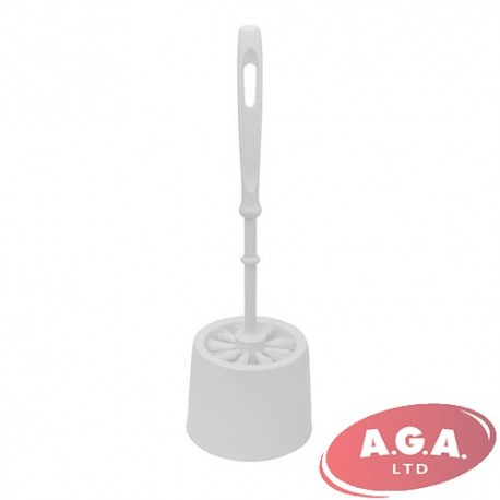 Toilet bowl brush with holder