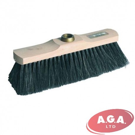 Koka birste ar PVC sariem