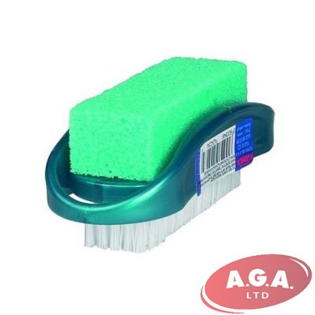 Roku birste ar pumeksu, plastmasas