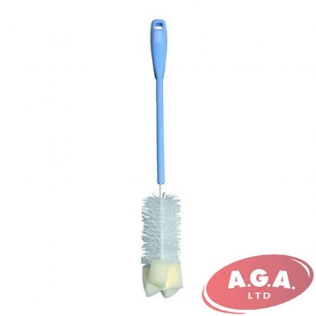 Pudeļu birste „Malgosia” ar švammi 250ml pudelēm, plastmasas,