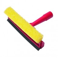 Logu tīrīšanas birste ar gumiju un sūkli